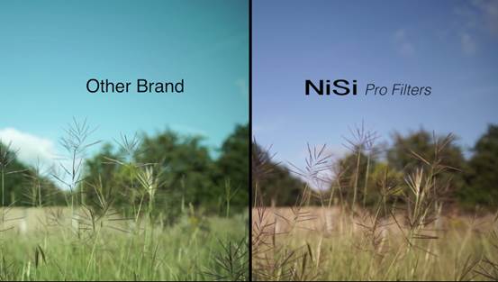 NiSi耐司电影滤镜与其他品牌画质对比